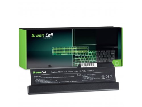 Green Cell Laptop -batteri K738H T116C för Dell Vostro 1310 1320 1510 1511 1520 2510