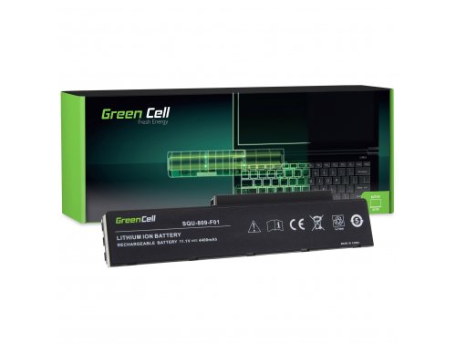Green Cell Laptop-batteri 3UR18650-2-T0182 SQU-809-F01 för Fujitsu-Siemens Li3710 Li3910 Pi3560 Pi3660
