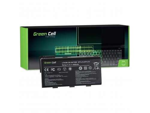 Green Cell Batteri BTY-L74 BTY-L75 för MSI CR500 CR600 CR610 CR620 CR630 CR700 CR720 CX500 CX600 CX610 CX620 CX700