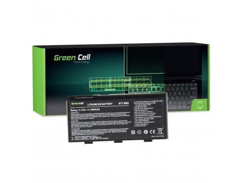 Green Cell Batteri BTY-M6D för MSI GT60 GT70 GT660 GT680 GT683 GT683DXR GT780 GT780DXR GT783 GX660 GX680 GX780