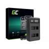 Laddare AHBBP-501 Green Cell ® för GoPro AHDBT-501, Hero5 Hero6 Hero7 HD Black White Silver Edition (4.35V 2.5W 0.6A)