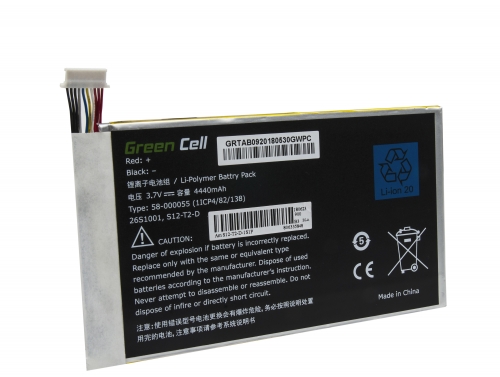 Batteri Green Cell för Amazon Kindle Fire HD 7 2013 3: e generationen