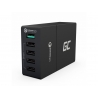 Universalladdare Green Cell ® med snabbladdningsfunktion, 5 USB -portar, QC 3.0