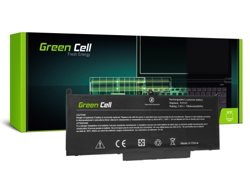 Green Cell Laptop -batteri F3YGT för Dell Latitude 7280 7290 7380 7390 7480 7490