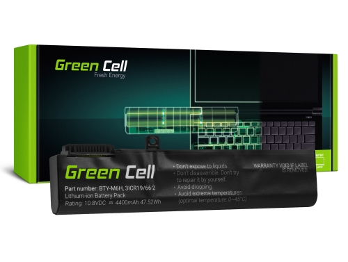 Green Cell Batteri BTY-M6H för MSI GE62 GE63 GE72 GE73 GE75 GL62 GL63 GL73 GL65 GL72 GP62 GP63 GP72 GP73 GV62 GV72 PE60 PE70