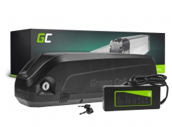 Green Cell Batteri för Elcykel 48V 13Ah 624Wh Down Tube Ebike EC5 till Samebike, Ancheer med Laddare