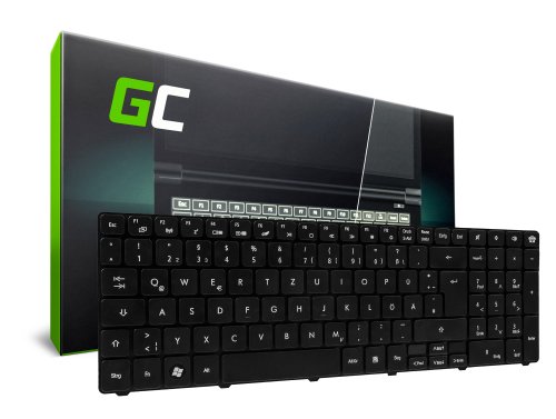Green Cell ®-tangentbord för bärbar dator Packard Bell Easynote LM87 MS2290 NV50 TE11-BZ TE11-HC TK36 TK37 QWERTZ DE