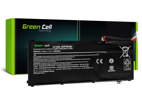 Green Cell Batteri AC14A8L AC15B7L för Acer Aspire Nitro V15 VN7-571G VN7-572G VN7-591G VN7-592G i V17 VN7-791G VN7-792G