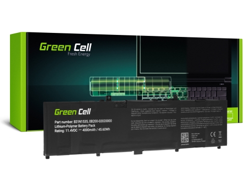 Green Cell Laptop -batteri B31N1535 för Asus ZenBook UX310 UX310UA UX310UF UX410U UX410UA UX410UF
