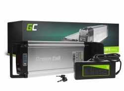 Green Cell Batteri för Elcykel 36V 12Ah 432Wh Rear Rack Ebike 4 Pin med Laddare