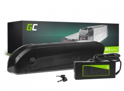 Green Cell Batteri för Elcykel 36V 12Ah 432Wh Down Tube Ebike 5 Pin med Laddare