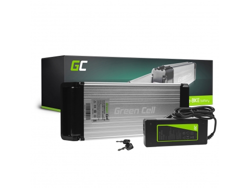 Green Cell Batteri för Elcykel 36V 15Ah 540Wh Rear Rack Ebike C13 med Laddare