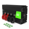 Green Cell ® inverter spänningsomvandlare 12V till 230V 2000W / 4000W