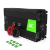 Green Cell ® inverter spänningsomvandlare 12V till 230V 1500W / 3000W ren sinusvåg