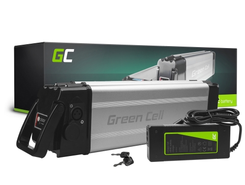 Green Cell Batteri för Elcykel 24V 12Ah 288Wh Silverfish Ebike 4 Pin med Laddare