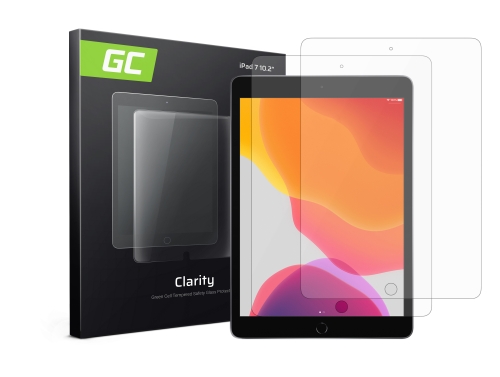 2x skyddsglas GC Clarity för iPad 7 10.2 (2019)