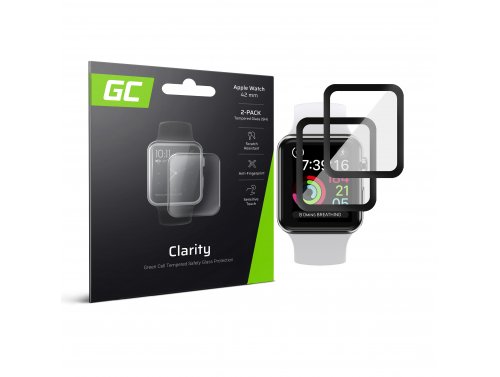 2x GC Clarity skyddsglas för Apple Watch 42mm