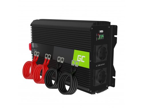 Green Cell Pro inverter spänningsomvandlare 12V till 230V 2000W / 4000W