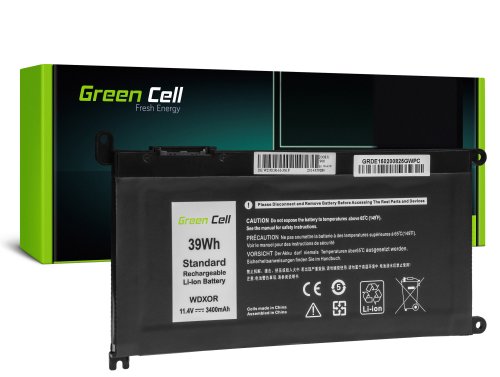 Green Cell Batteri WDX0R WDXOR för Dell Inspiron 13 5368 5378 5379 15 5565 5567 5568 5570 17 5765 5767 5770 Vostro 5468 5568