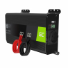 Green Cell Pro inverter spänningsomvandlare 12V till 230V 500W / 1000W ren sinus