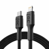 Kabel Lightning USB-C 1m MFi Green Cell Power Stream med snabbladdning för Apple iPhone