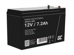 Green Cell ® AGM 12V 7.2Ah batteri VRLA blybatteri leksaker elektriska leksaker larmar barnfordon
