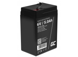 Green Cell ® AGM 6V 5Ah batteri VRLA blybatteri leksaker elektriska leksaker larmar barnfordon