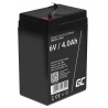 Green Cell ® AGM 6V 4Ah batteri VRLA blybatterileksaker elektriska leksaker larmar barnfordon