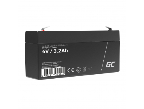 Green Cell ® AGM 6V 3.2Ah batteri VRLA blybatterileksaker elektriska leksaker larmar barnfordon