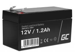Green Cell ® AGM 12V 1.2Ah batteri VRLA blybatterileksaker elektriska leksaker larmar barnfordon