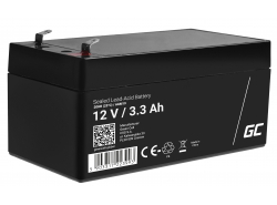 Green Cell ® AGM 12V 3.3Ah batteri VRLA blybatterileksaker elektriska leksaker larmar barnfordon