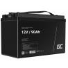 Green Cell ® AGM 12V 90Ah batteri VRLA blybatteri Unbemann Caravan fotovoltaisk rullstol solbatteri