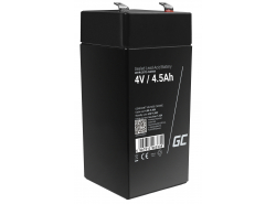 Green Cell ® AGM 4V 4.5Ah batteri VRLA blybatterileksaker elektriska leksaker larmar barnfordon