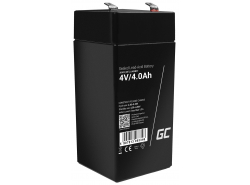 Green Cell ® AGM 4V 4Ah batteri VRLA blybatterileksaker elektriska leksaker larmar barnfordon