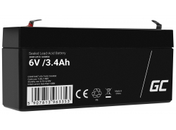 Green Cell ® AGM 6V 3.4Ah batteri VRLA blybatterileksaker elektriska leksaker larmar barnfordon