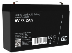 Green Cell ® AGM 6V 7.2Ah batteri VRLA blybatterileksaker elektriska leksaker larmar barnfordon