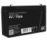 Green Cell ® AGM 6V 15Ah batteri VRLA blybatterileksaker elektriska leksaker larmar barnfordon