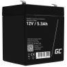 Green Cell ® AGM 12V 5.3Ah batteri VRLA blybatterileksaker elektriska leksaker larmar barnfordon