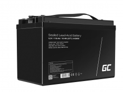 Green Cell ® AGM 12V 110Ah batteri VRLA blybatteri Unbemann fiskeskärare båtskoter gräsklippare gräsklippare