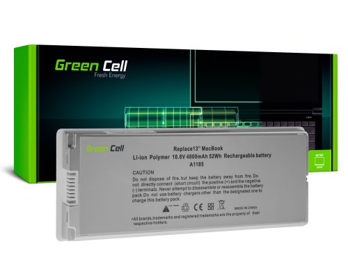 Batteri Green Cell A1185 för Apple MacBook 13 A1181 (2006, 2007, 2008, 2009)