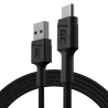 Kabel USB-C Typ C 1,2m Green Cell PowerStream med snabbladdning, Ultra Charge, Quick Charge 3.0