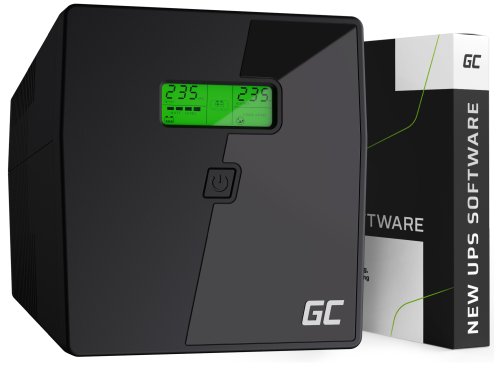 Green Cell Avbrottsfri Strömförsörjning UPS 1000VA 600W med LCD-display + Ny Tillämpning
