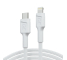 Kabel Vit USB-C – Lightning 1m MFi Green Cell Power Stream med snabbladdning Power Delwery för Apple iPhone
