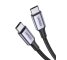 USB-C till USB-C-kabeln från UGREEN 100W, 300 cm, Snabbladdning QC3.0, PD, Hög kvalitet, Svart-silverfärgad