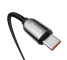 USB-C till USB-C-laddekabel från Baseus 100W, 5A, 2m, Snabbladdning Quick Charge 4.0, PD, AFC, FCP, Laddningsdisplay