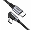 USB-C- till USB-C-kabel, vinklad UGREEN US255,3A, 60W, 0,5m, svart