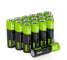 16x Ackumulatorer AA R6 2600mAh Ni-MH laddningsbara Batterier Green Cell