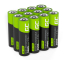 12x Ackumulatorer AA R6 2600mAh Ni-MH laddningsbara Batterier Green Cell