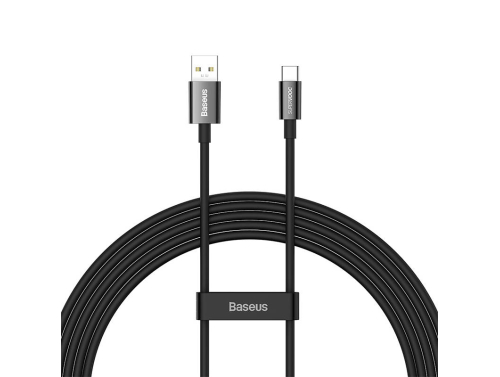 Baseus Superior USB - USB-C-kabel 65W, 2m, SUPERVOOC snabbladdning för OnePlus, Realme, Oppo (Dart, Warp Charge)