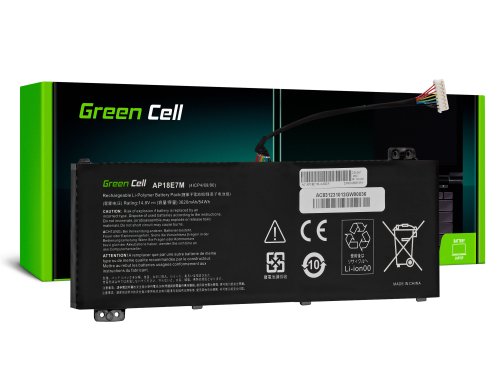 Green Cell Batteri AP18E7M AP18E8M för Acer Nitro AN515-44 AN515-45 AN515-54 AN515-55 AN515-57 AN515-58 AN517-51